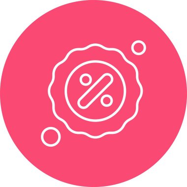 yüzde simgesi vektör illüstrasyonu