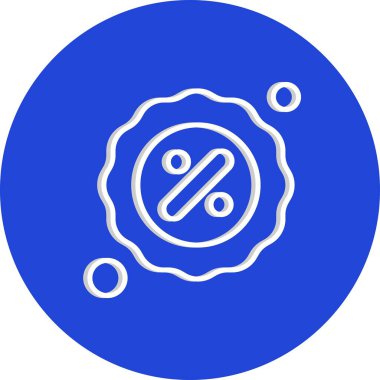 yüzde simgesi vektör illüstrasyonu