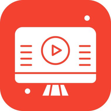 vektör lcd simgesi illüstrasyonu