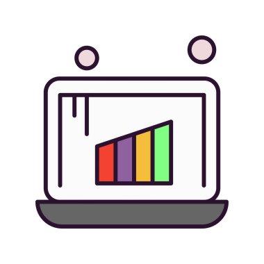 vektör dizüstü simgesi illüstrasyonu