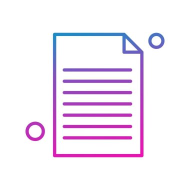 Vektör belgesi Simge illüstrasyonu