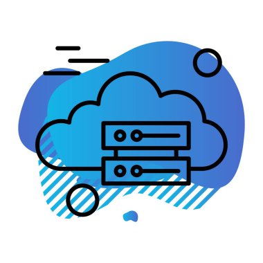 vektör sunucu illüstrasyonu