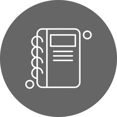 kitap simgesi vektör illüstrasyonu