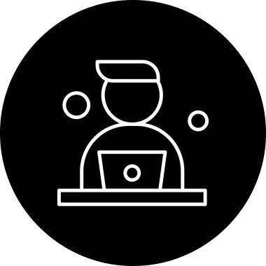 Vektör Avatar Simgesi illüstrasyonu