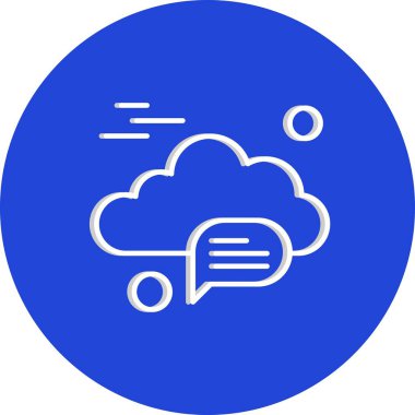  Vektör sohbet simgesi illüstrasyonu