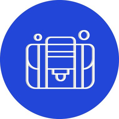 bavul ikonu vektör illüstrasyonu