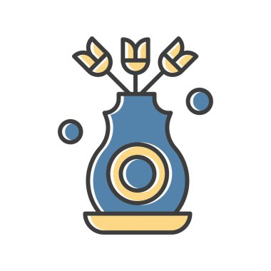 Vektör Çiçeği Simgesi illüstrasyonu