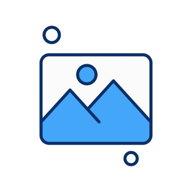 Vektör galerisi simgesi illüstrasyonu