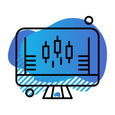 vektör lcd simgesi illüstrasyonu
