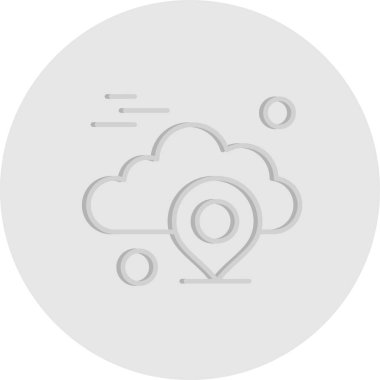 Vektör konumu simge illüstrasyonu