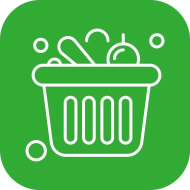 Sepet Simgesi vektör illüstrasyonu