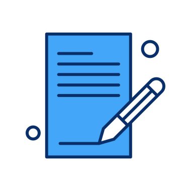 vektör Not simgesi illüstrasyonu