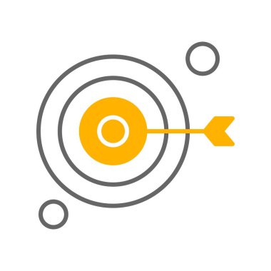 vektör hedef simgesi illüstrasyonu