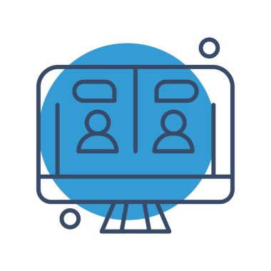 vektör lcd simgesi illüstrasyonu