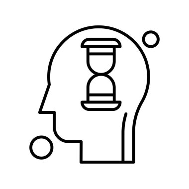 vektör kum saati simgesi illüstrasyonu