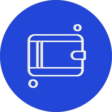 cüzdan ikonu vektör illüstrasyonu