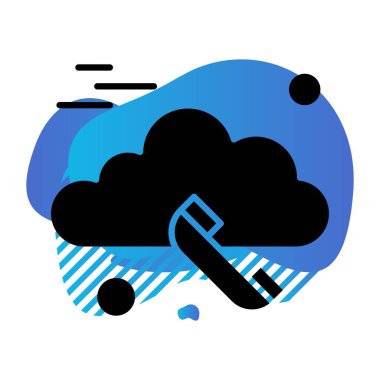 Vektör telefon simgesi illüstrasyonu