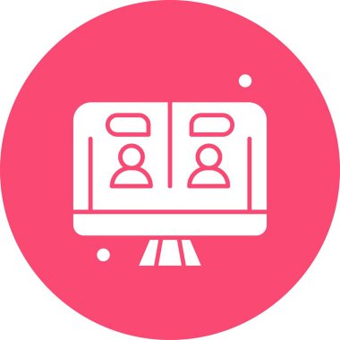 vektör lcd simgesi illüstrasyonu