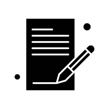 vektör Not simgesi illüstrasyonu