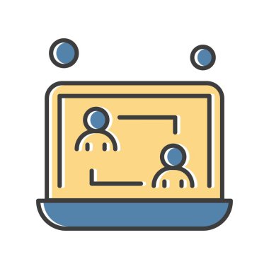 vektör dizüstü simgesi illüstrasyonu