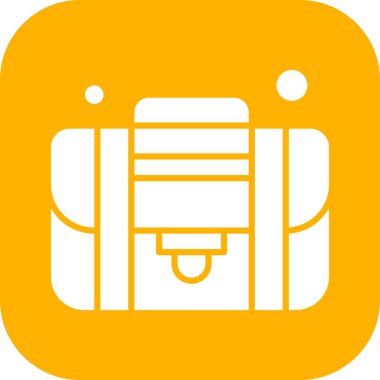 bavul ikonu vektör illüstrasyonu