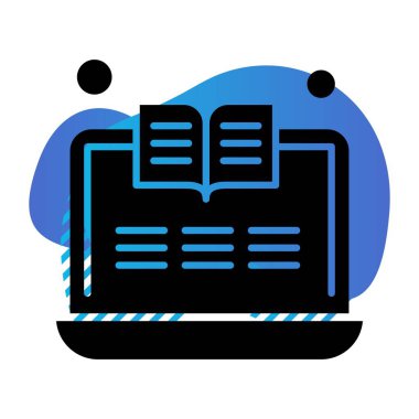 vektör dizüstü simgesi illüstrasyonu