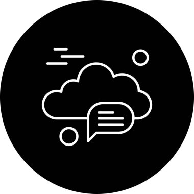  Vektör sohbet simgesi illüstrasyonu