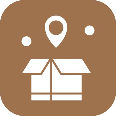 kutu simgesi vektör illüstrasyonu