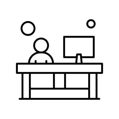 vektör ofisi simgesi illüstrasyonu