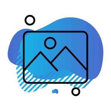 Vektör galerisi simgesi illüstrasyonu