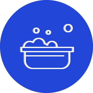 vektör Küvet Simgesi illüstrasyonu