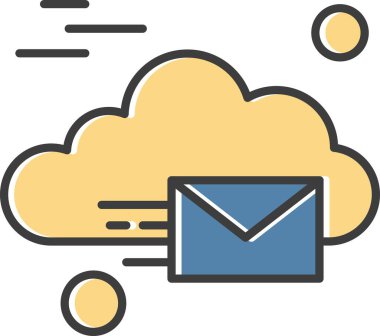 vektör posta simgesi illüstrasyonu