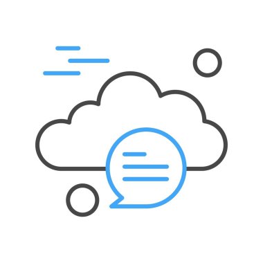  Vektör sohbet simgesi illüstrasyonu