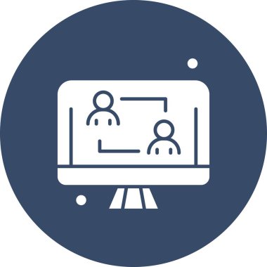 vektör lcd simgesi illüstrasyonu