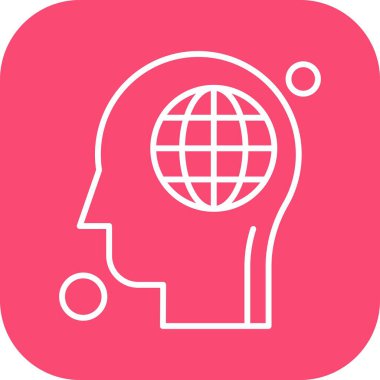 Vektör dünyası Simgesi illüstrasyonu