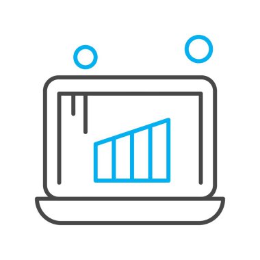 vektör dizüstü simgesi illüstrasyonu