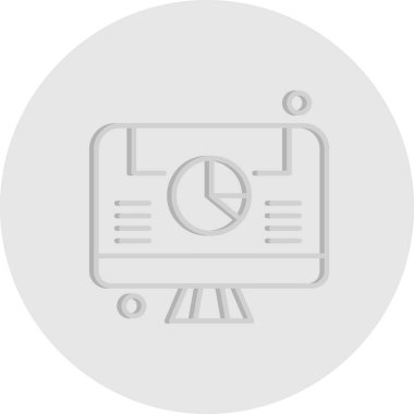 vektör lcd simgesi illüstrasyonu