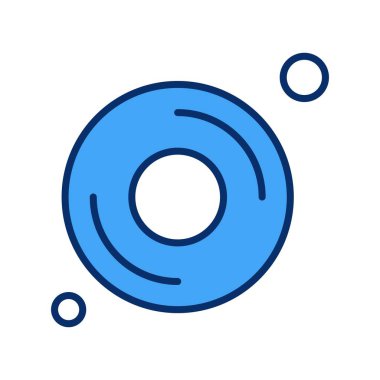 vektör çörek simgesi illüstrasyonu