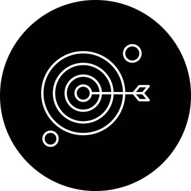 vektör hedef simgesi illüstrasyonu