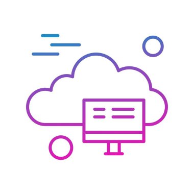 vektör lcd simgesi illüstrasyonu