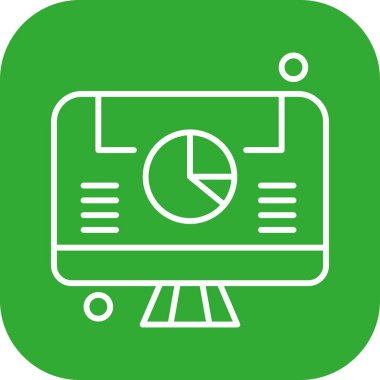 vektör lcd simgesi illüstrasyonu