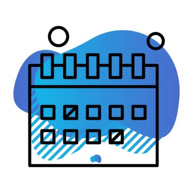 vektör Takvimi Simgesi illüstrasyonu