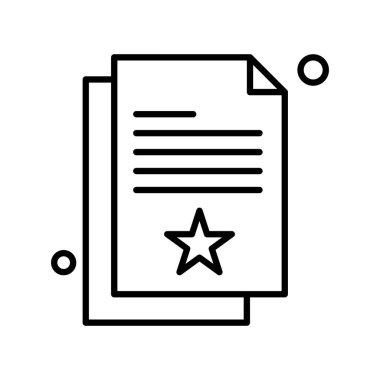 Vektör belgesi Simge illüstrasyonu