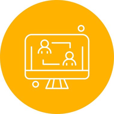 vektör lcd simgesi illüstrasyonu