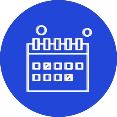 vektör Takvimi Simgesi illüstrasyonu
