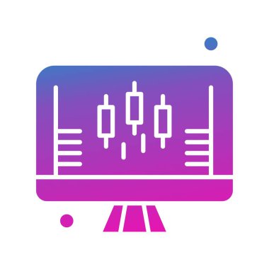 vektör lcd simgesi illüstrasyonu