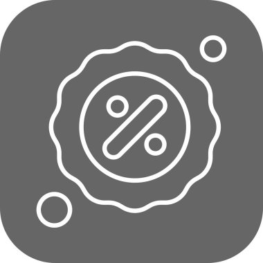 yüzde simgesi vektör illüstrasyonu