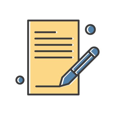 vektör Not simgesi illüstrasyonu