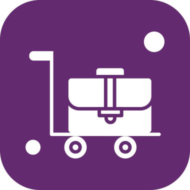 çanta simgesi vektör illüstrasyonu