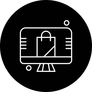 çanta simgesi vektör illüstrasyonu